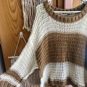 FINAL PRICE Free People oversized knit sweater